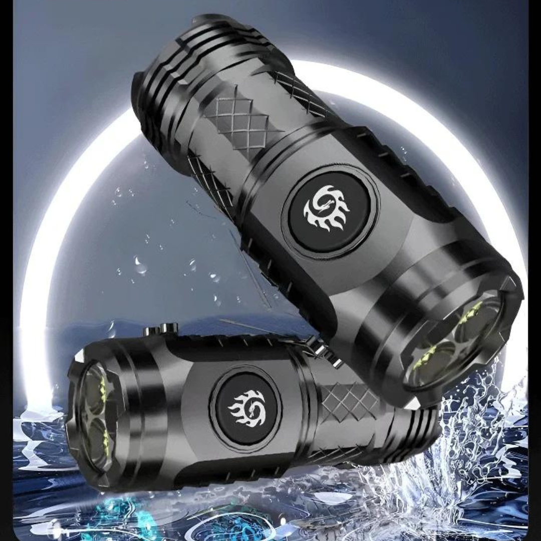 MiniFlashlight - Mini Tre-øyet Super Power Lommelykt