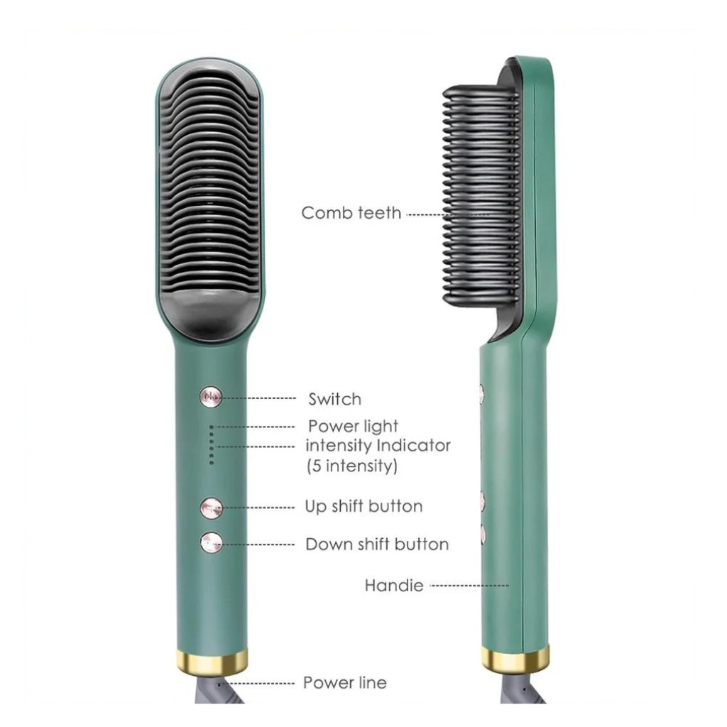 Rose® CeramicBrush - Hår Glattejern og Krøllbørste