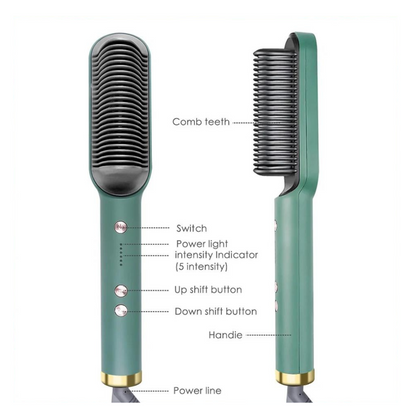 Rose® CeramicBrush - Hår Glattejern og Krøllbørste