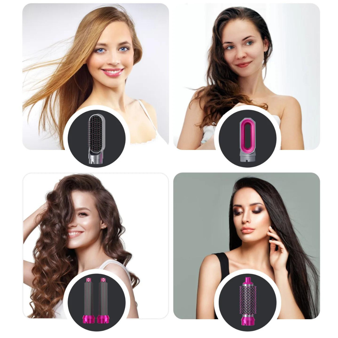 Rose® HairStyler - 5 i 1 Profesjonelt Hårstyling-Børstesett