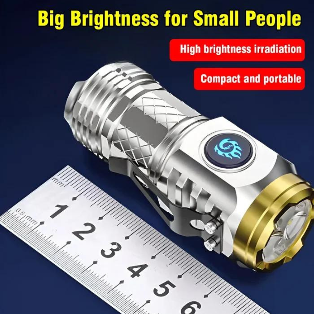 MiniFlashlight - Mini Tre-øyet Super Power Lommelykt
