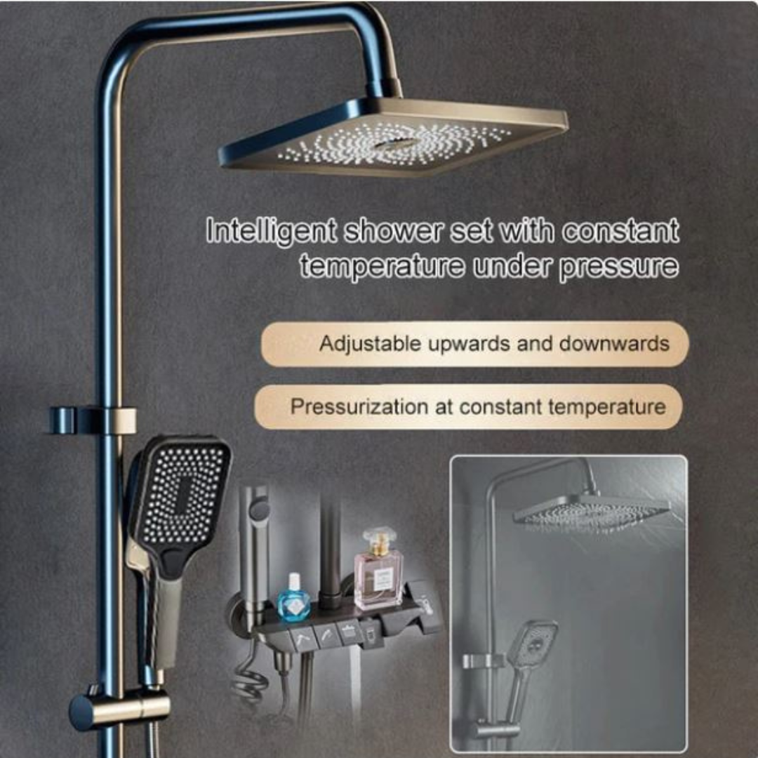 Borhe® ShowerSet: Veggmontert Høytrykk Dusjsett