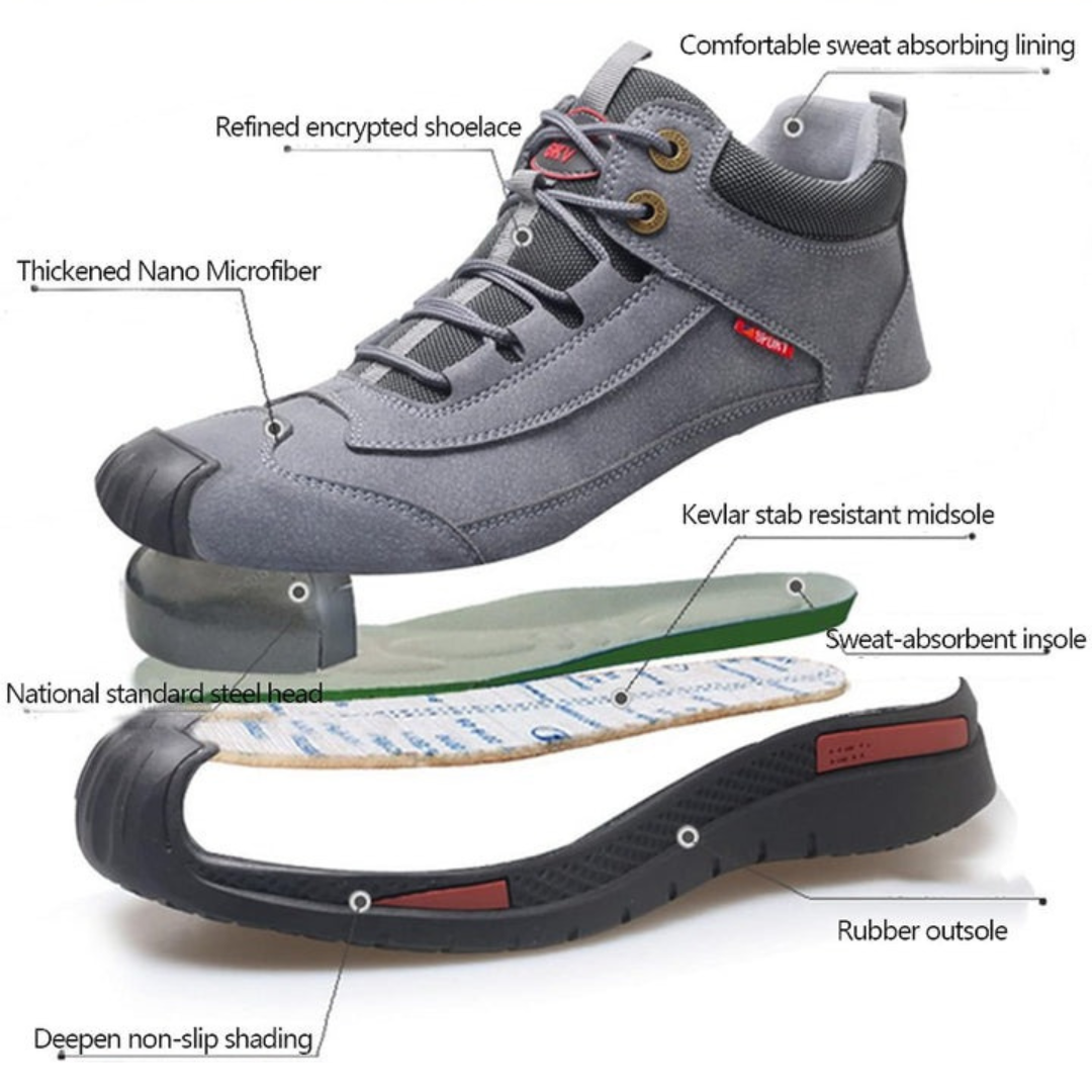 Happy™ SafetyShoes: Anti-knuse Vanntett Sikkerhetssko