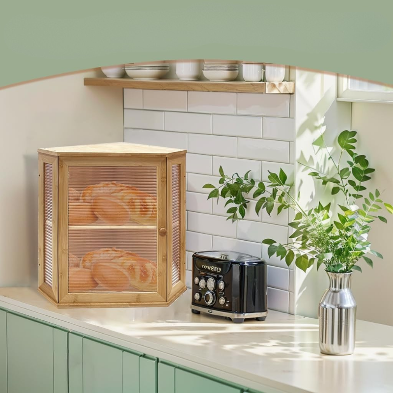 UltiFurni® CornerCabinet: Plassbesparende Smart Pantry Oppbevarings Hjørneskap