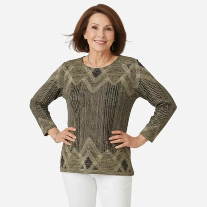 Icone™ VintageTop: Klassisk Kvinders Top Vintage Stil Daglig Brug