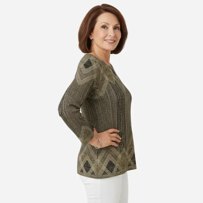 Icone™ VintageTop: Klassisk Kvinders Top Vintage Stil Daglig Brug