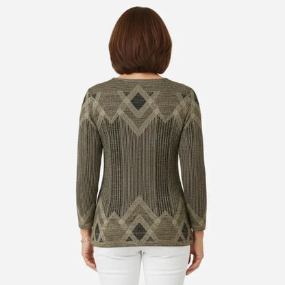 Icone™ VintageTop: Klassisk Dametopp Vintagestil Daglig Bruk