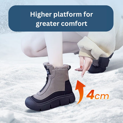 Happy™ ColdBoots: Stilige Plysforede Sklisikre Vinterstøvler For Kvinner