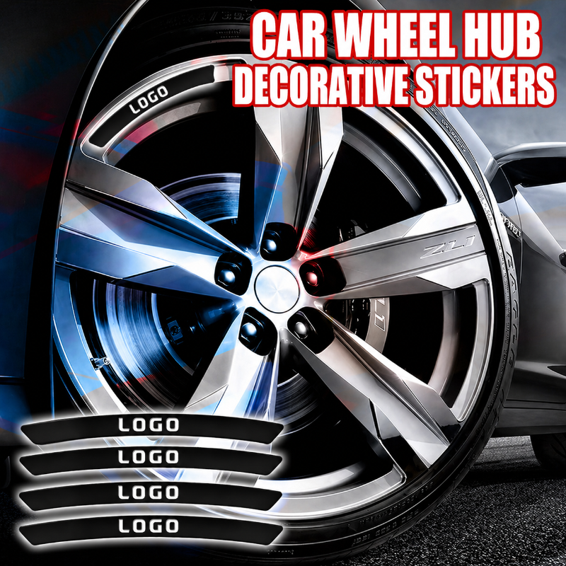 WheelDecals 1+1 GRATIS - Nem At Påføre Hjul Decals Bil Logo Fælg Klistermærker