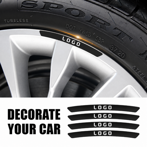 WheelDecals 1+1 GRATIS - Nem At Påføre Hjul Decals Bil Logo Fælg Klistermærker