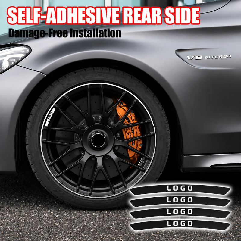 WheelDecals 1+1 GRATIS - Nem At Påføre Hjul Decals Bil Logo Fælg Klistermærker