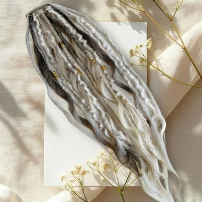 Rose® BraidedExtensions: Naturlig Flettet Leder Hår Hestehale Design Udvidelser