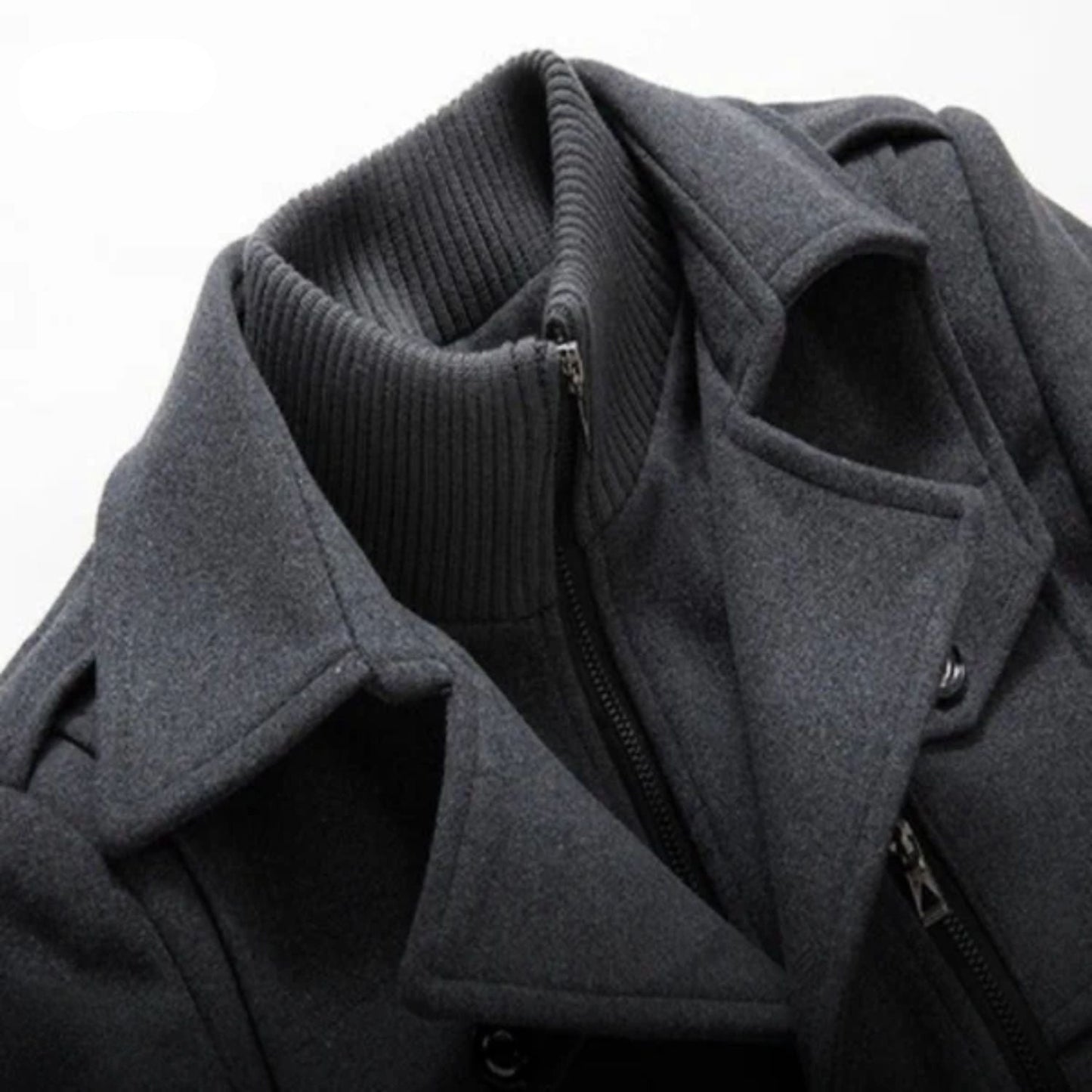 Icone™ WinterCoat: Luksus Dobbel Krage Stilfull Vinter Trenchcoat
