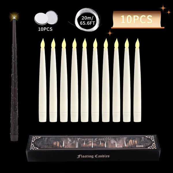 Ledsen™ FloatingCandles - Svevende LED-lys med stavfjernkontroll