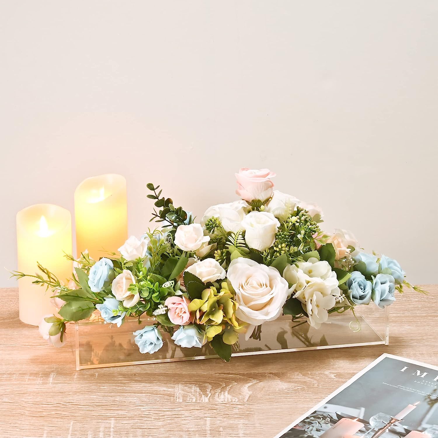 Leddi™ Leaves - Klar Akryl Blomstervase