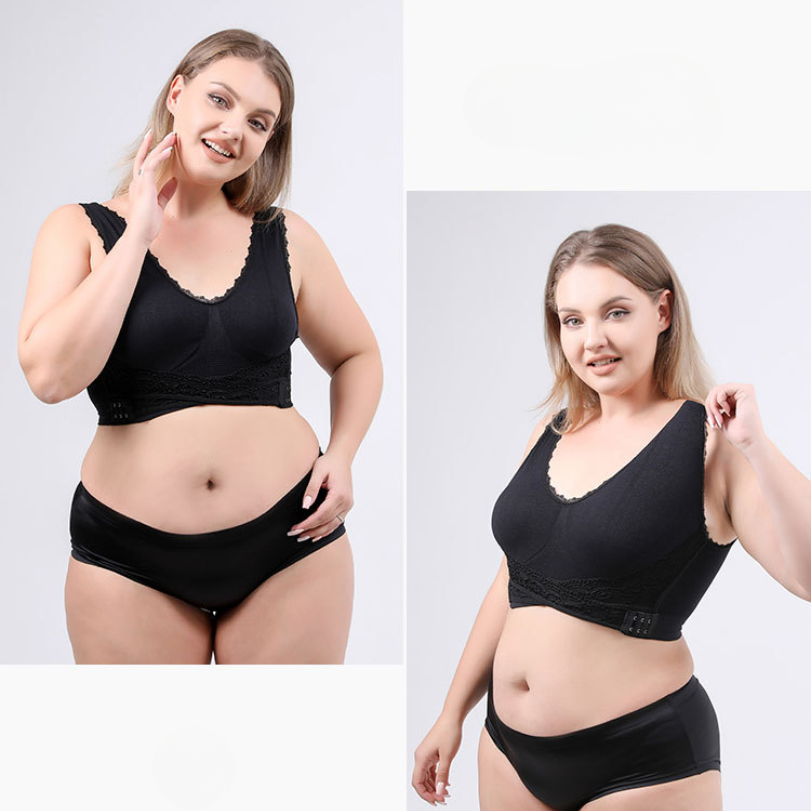 Icone™ LaceBra: Bøylefri blonde-BH med kryss foran og løft