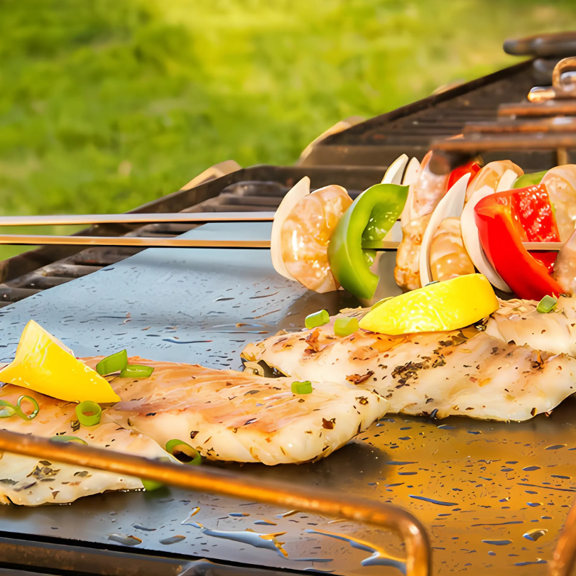 Globetrek° GrillMat – Klebefrie BBQ Grillmatter Med Lettklippet Eske