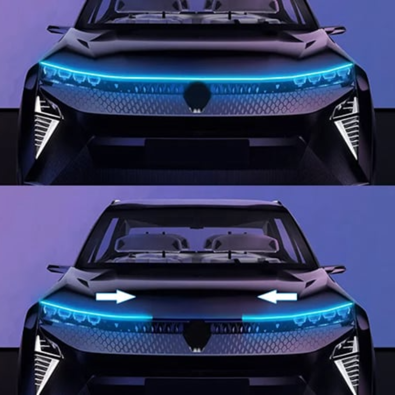 Ledsen™ CarLights - Dynamisk LED-stripe for bilpanser 2M