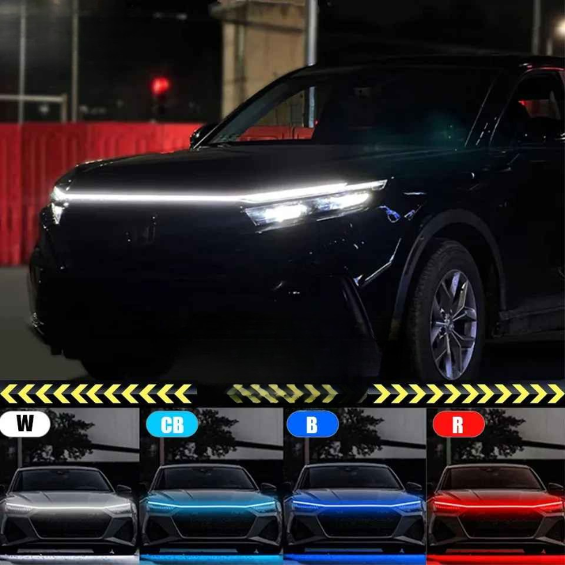 Ledsen™ CarLights - Dynamisk LED-stripe for bilpanser 2M