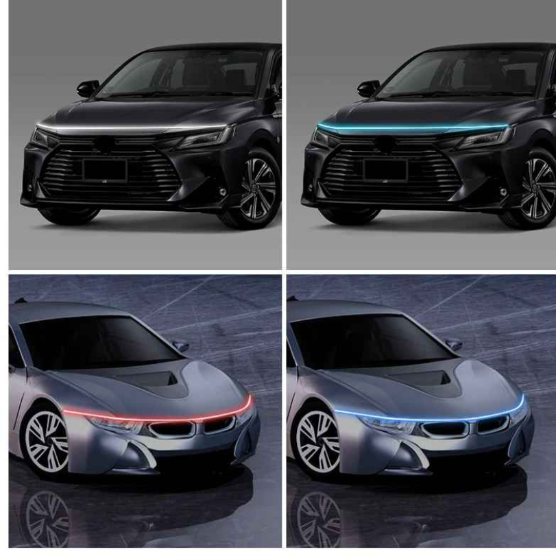 Ledsen™ CarLights - Dynamisk LED-stripe for bilpanser 2M