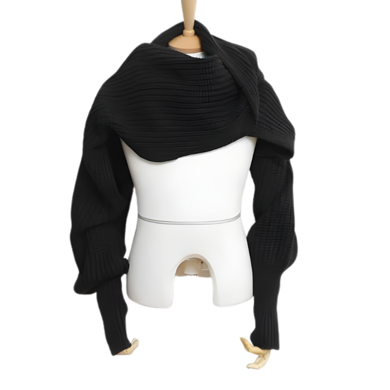 Icone™ ScarfSweater: Stilfull 2-i-1 Konvertibel Varm Skjerfgenser