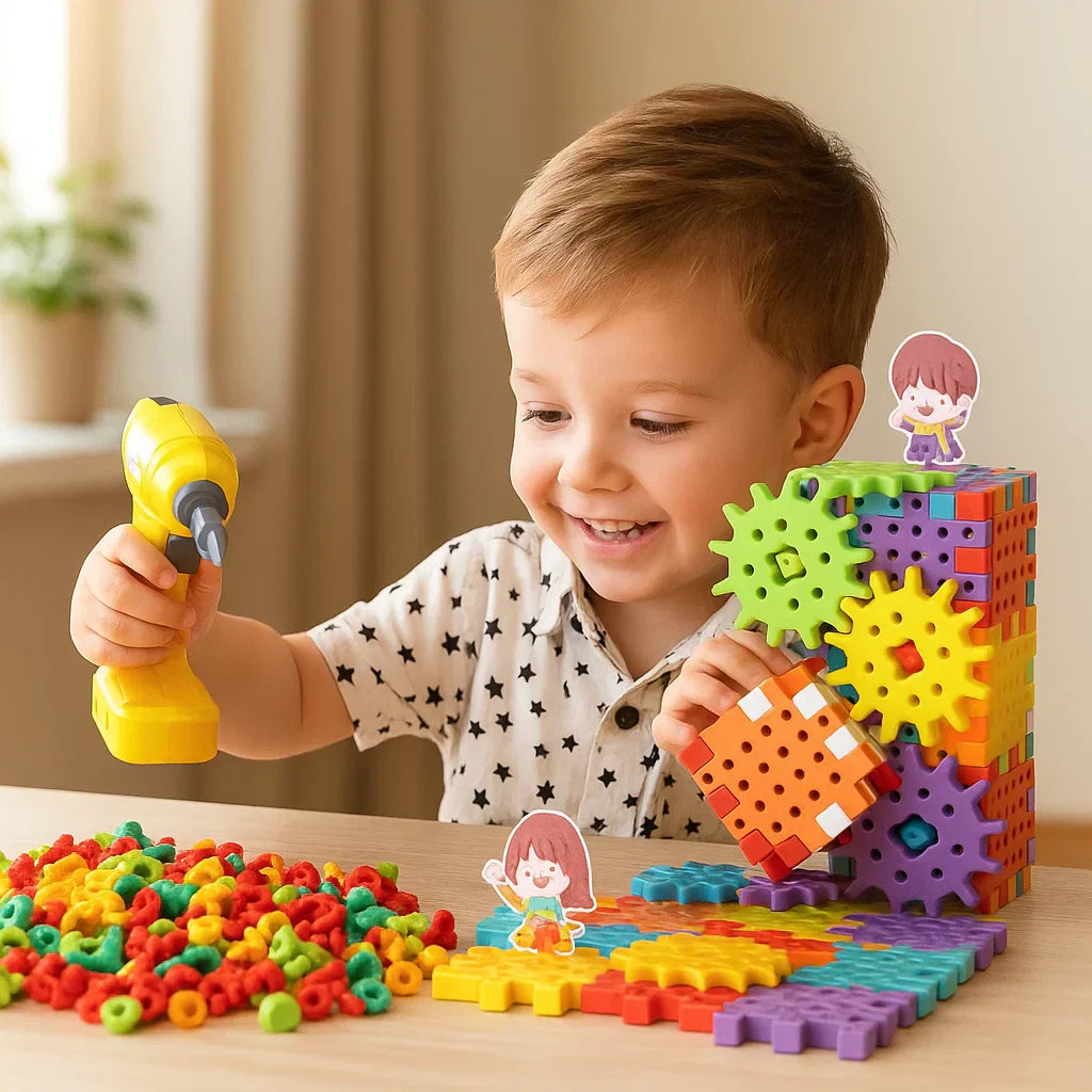 Kletshuts™ GearPuzzle: Fantastisk Interaktivt 3D Utstyr Puslespill Spillsett