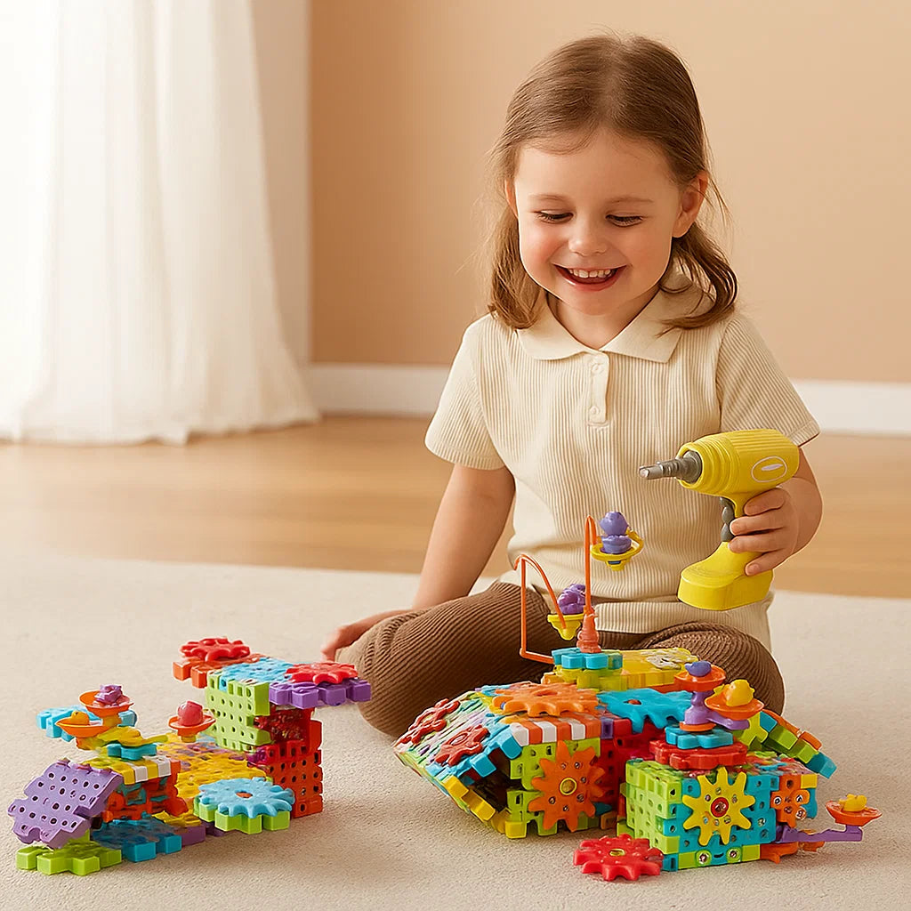 Kletshuts™ GearPuzzle: Fantastisk Interaktivt 3D Utstyr Puslespill Spillsett