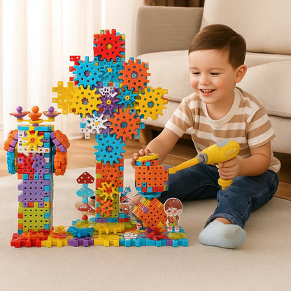 Kletshuts™ GearPuzzle: Fantastisk Interaktivt 3D Utstyr Puslespill Spillsett