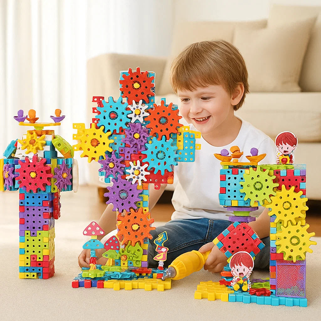 Kletshuts™ GearPuzzle: Fantastisk Interaktivt 3D Utstyr Puslespill Spillsett