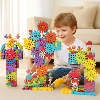 Kletshuts™ GearPuzzle: Fantastisk Interaktivt 3D Utstyr Puslespill Spillsett