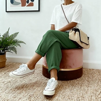 Icone™ DrawstringPants: Kvinders Elegante Sommer Afslappet Snørebukser