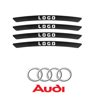 WheelDecals 1+1 GRATIS - Nem At Påføre Hjul Decals Bil Logo Fælg Klistermærker