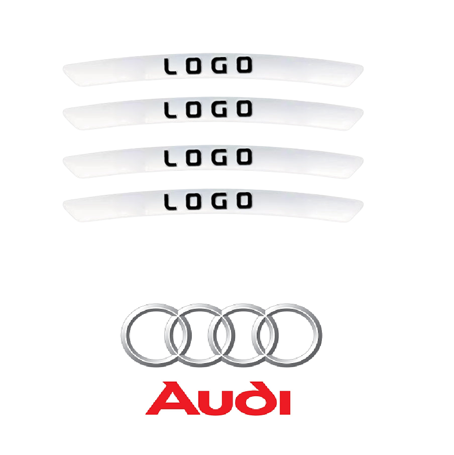 WheelDecals 1+1 GRATIS - Nem At Påføre Hjul Decals Bil Logo Fælg Klistermærker