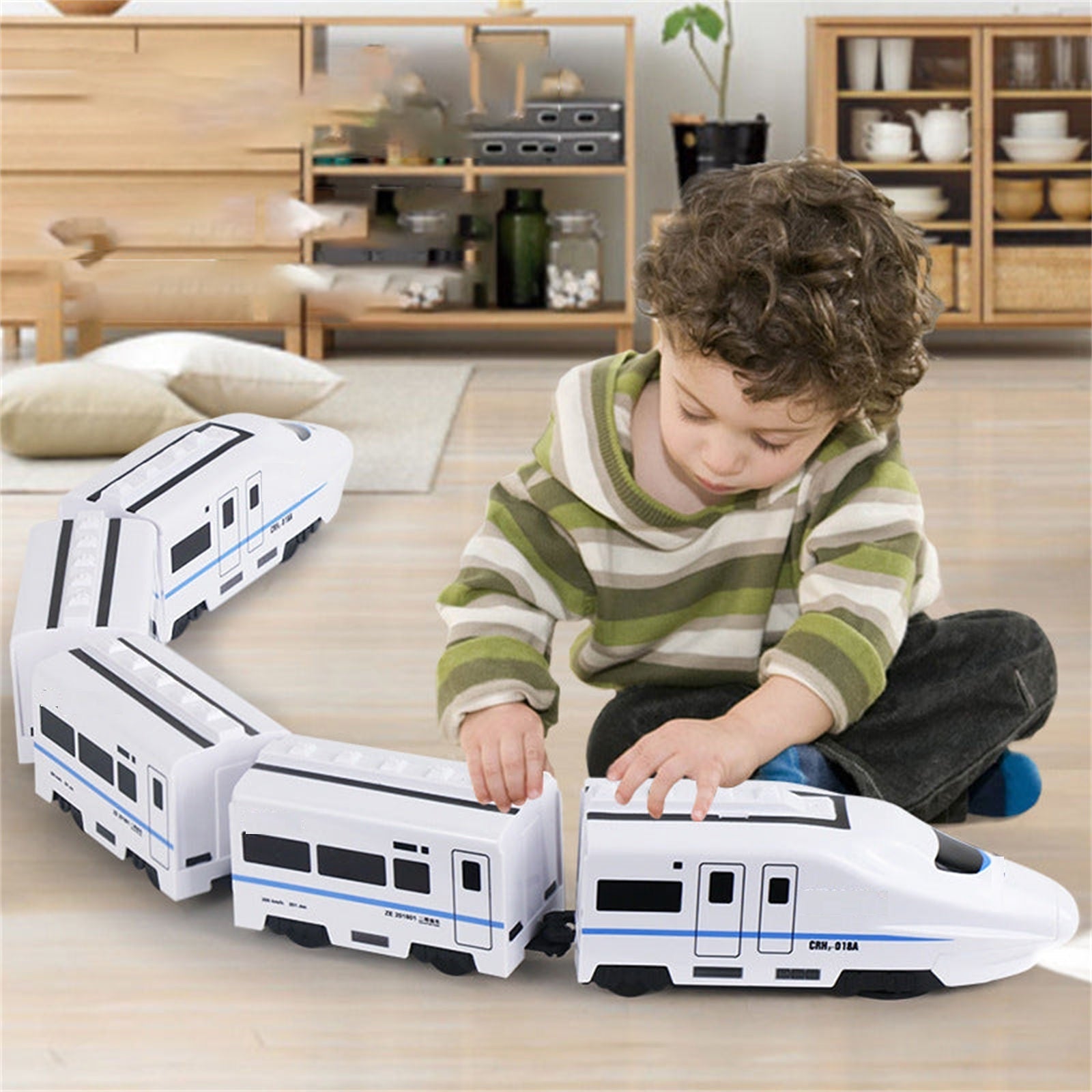Kletshuts™ TrainToy: Interaktivt Smart Kjedetog Leketøy Sett for Barn