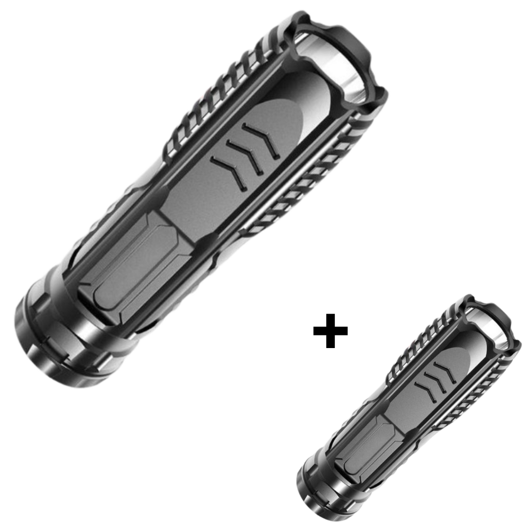 SuperFlashlight 1+1 GRATIS - Multifunksjonell Oppladbar Lommelykt