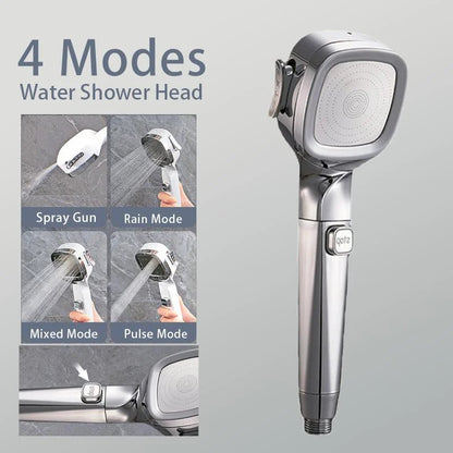 Borhe® HandyShower: 4 Tilstander Pausebart Dusjhode