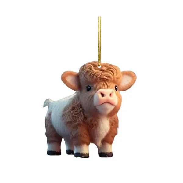 CowDecor - Tegneserie Ku Juletrepynt