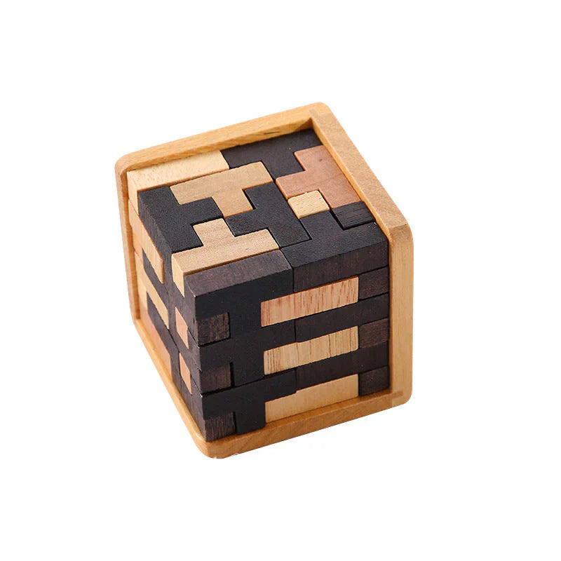 Kletshuts™ PuzzleCube: 3D Tre Rubrikker Puslespill Terning