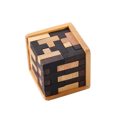 Kletshuts™ PuzzleCube: 3D Tre Rubrikker Puslespill Terning
