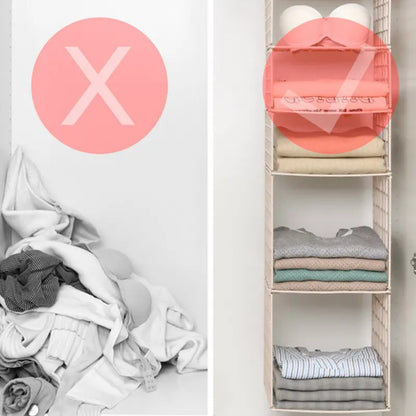 GlideHold® HangingOrganizer: Plassbesparende Flerlags Vertikal Hengende Oppbevaringsorganisator