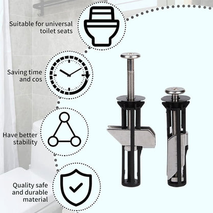 Globetrek° ToiletBolt 1+1 Sett GRATIS: Kraftig Toalettsete Låsebolt Og Skruesett