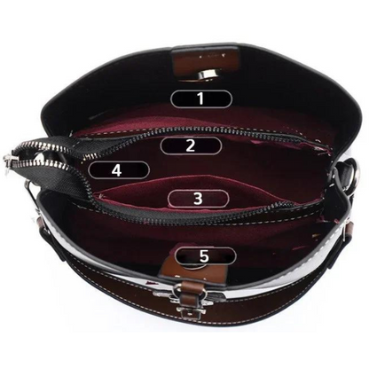 Icone™ ShoulderBag: Ekte Skinn Niche Skulderveske For Kvinner