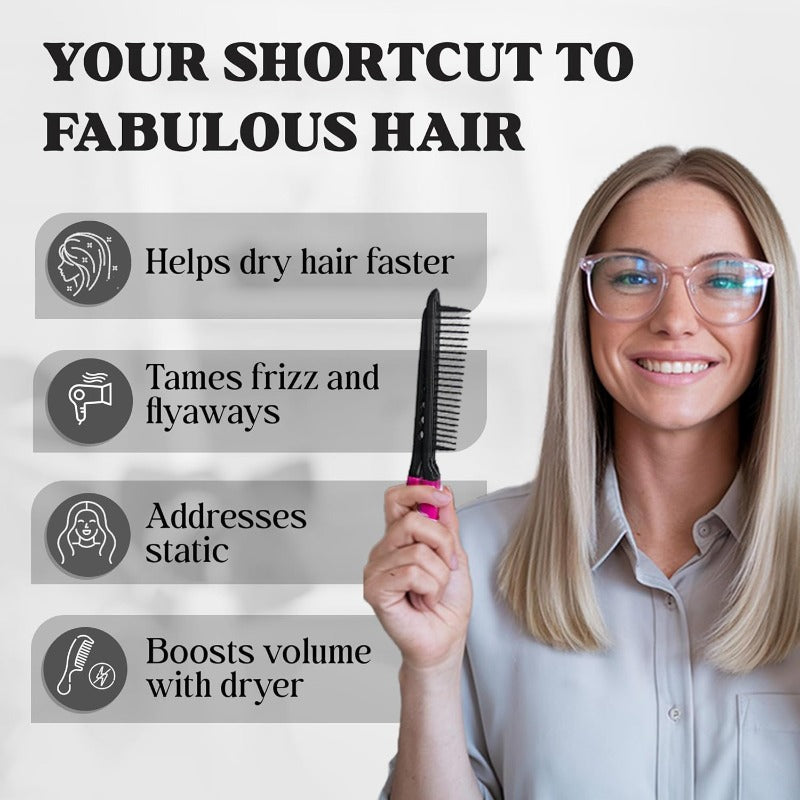 Rose® V-ShapedComb 1+1 GRATIS: V-formet hårstylingkam