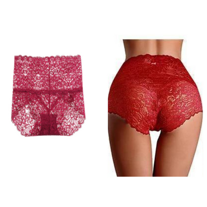 Icone™ LacePanties 1+1 GRATIS: Pustende Høy Midje Sømløse Blondetrusser