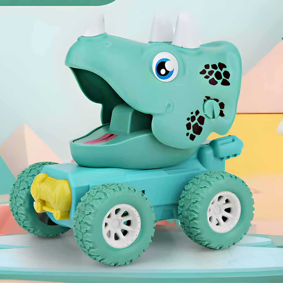Kletshuts™ DinosaurToy: Morsomt og enkelt trekk-tilbake-design dinosaurbil-leketøy