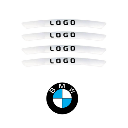 WheelDecals 1+1 GRATIS - Nem At Påføre Hjul Decals Bil Logo Fælg Klistermærker