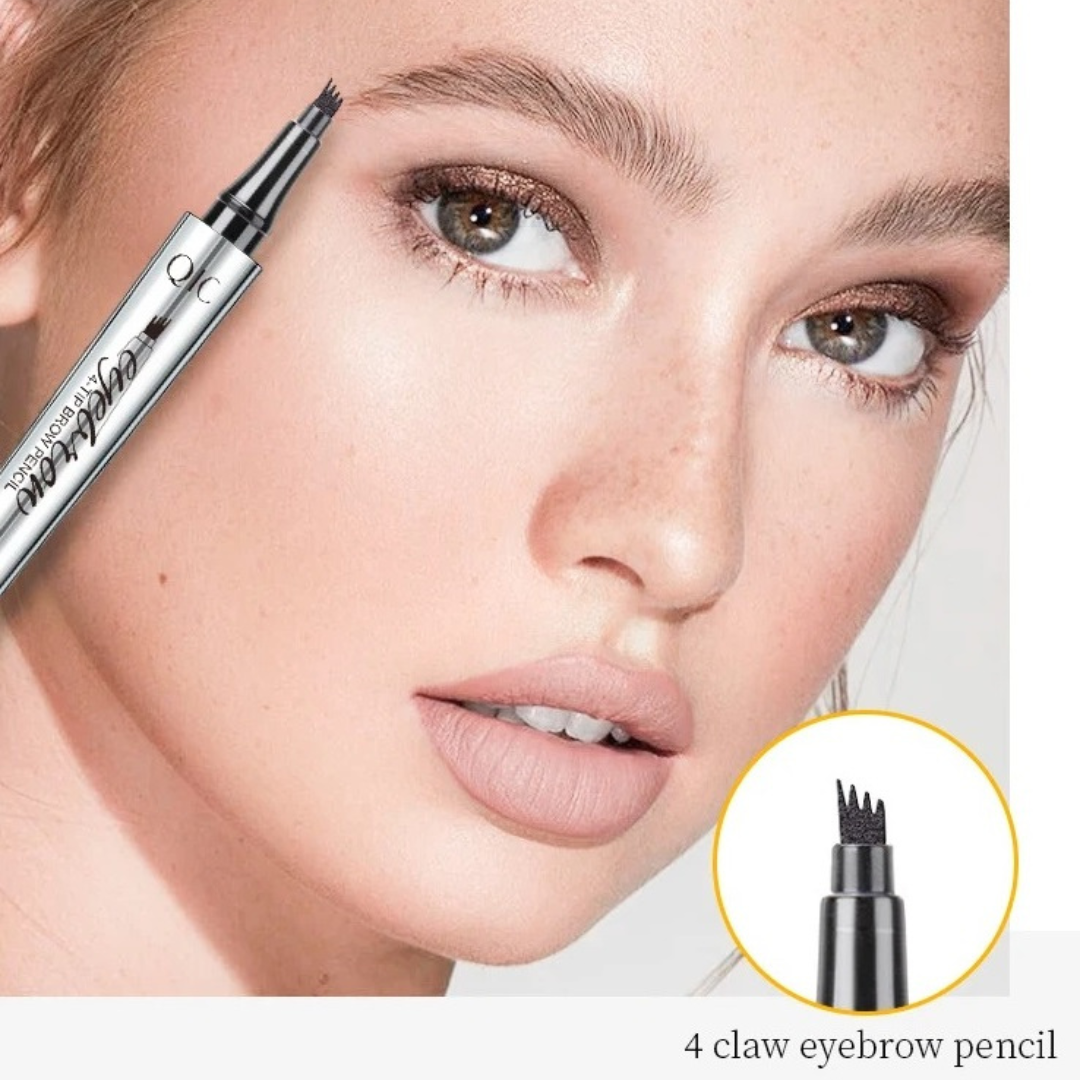 EyebrowPen 1+1 GRATIS: 3D Vannfast Mikroblading Øyenbrynspenn