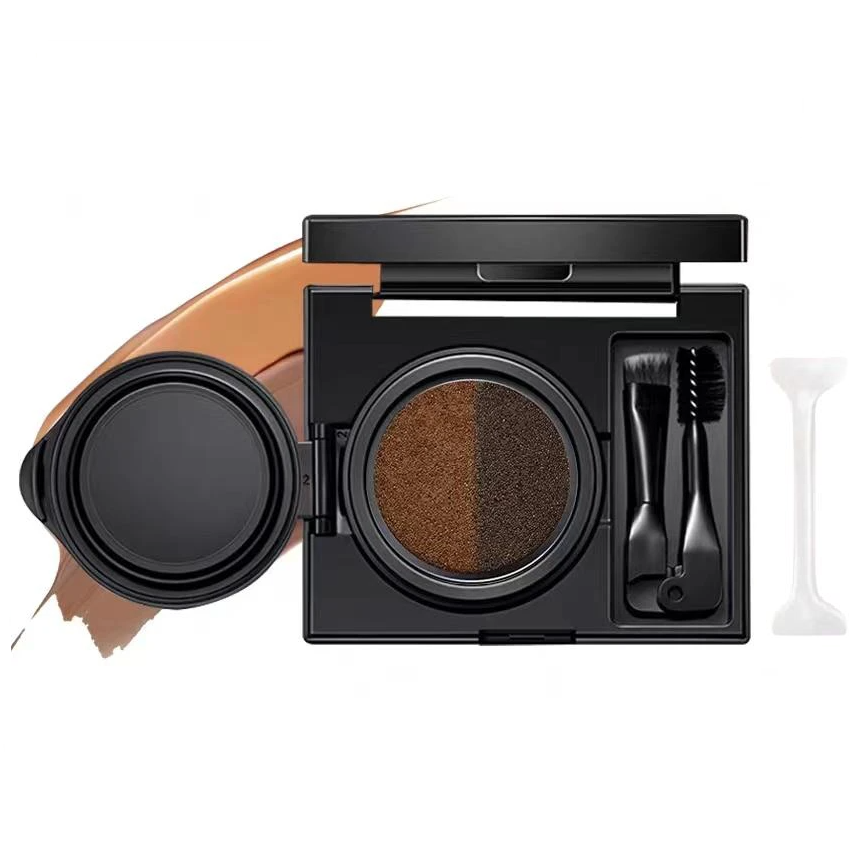 EyeStamp 1+1 GRATIS - Dobbeltfarget Eyeliner Og Øyenbrynskrem Stempelsett