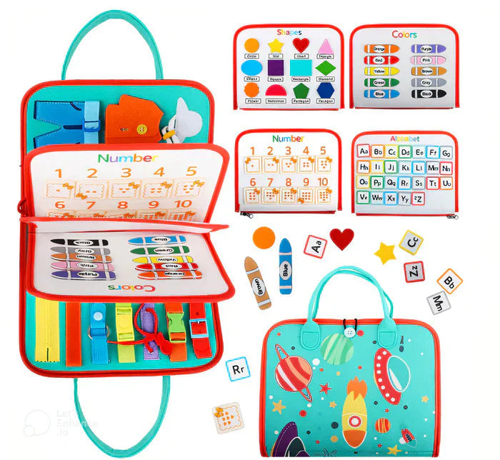 Kletshuts™ BusyBoard: Sensoriske Finmotoriske Ferdigheter Montessori Pedagogisk Busy Board