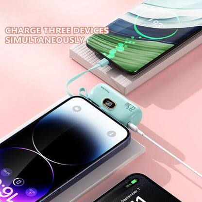 MiniCharge - Moderne Stilfull Bærbar Dobbel Port Mini Powerbank